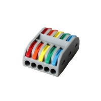 Hord Excellent Quality Insulated Safe Colored Quick Wire Connector with five holes butt PCT2-5(SPL5)