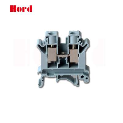 Hord Seiko Manufacturing Gray Plastic Side Wiring Guide Rail Type Screw Terminal Block UK10N