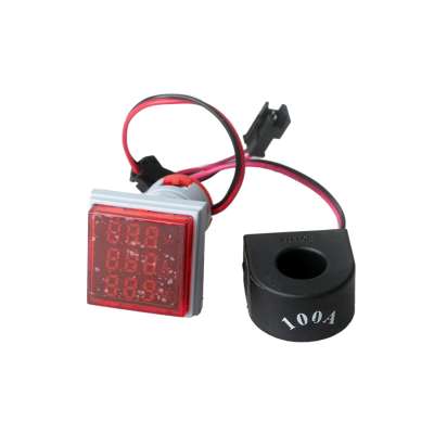 Hord LED Indictor Digital Display Square Voltage and Current Frequency Indictor AD16-22VAN