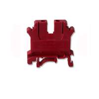 Hord Seiko Manufacturing Red Plastic Side Wiring Guide Rail Type Screw Terminal Block UK5N