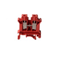 Hord Seiko Manufacturing Red Plastic Side Wiring Guide Rail Type Screw Terminal Block UK10N