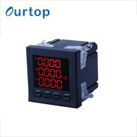 Three phase four wire electrical digital multi function transparent LONG cover energy meter