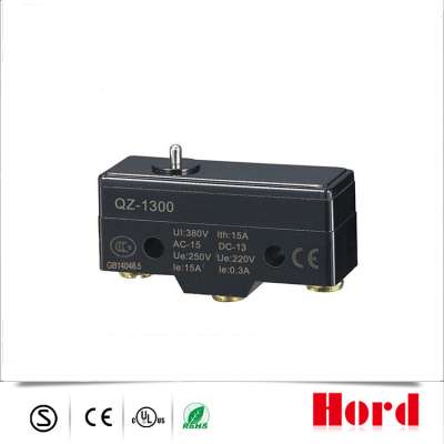 High Accuracy Needle Button Type Micro Switch QZ 1300 for Cabinet Door Light