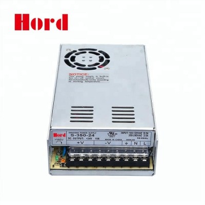 S-350-24 Single Output 24V 15A AC DC Switch Mode Power Supply