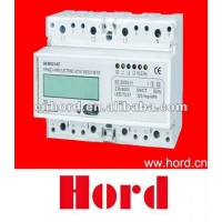 DEM021AC THREE PHASE FOUR WIRE ELECTRONIC DIN-RAIL ACTIVE ENERGY METER DIN-RAIL ACTIVE ENERGY METER