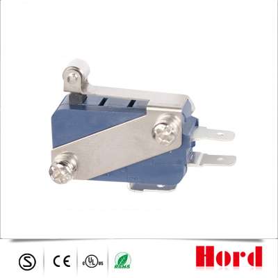 Customized Short Roller Lever Screw Fixed Snap Action Micro Switch for Home Appliance