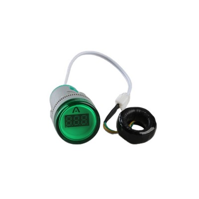 New Packing Mini Type Digital Display LED Signals Indicator Light with AC Ampere Meter AD16-22DSA